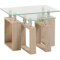 B&Q Metal And Glass Nesting Tables