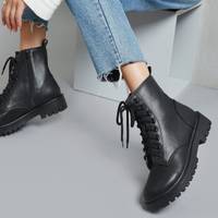 SHEIN Women's Leather Boots