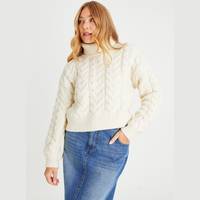 Tu Clothing Women's White Cropped Jumpers