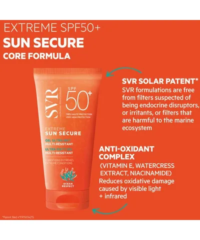 SVR SVR SUN SECURE SPF50+ Extreme - Matte Gel Sunscreen 50ml</h1><e2-flex componenttype=