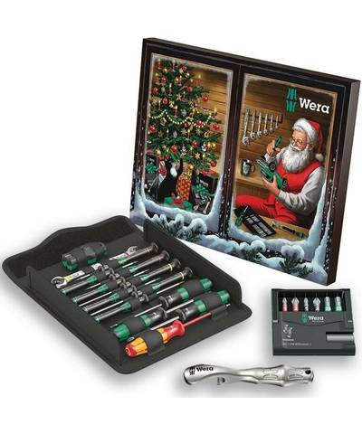 Wera WERA 24 Piece Spanner and Drill Bit Set with 2021 Advent Calendar