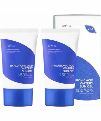 Isntree Isntree Hyaluronic Acid Watery Sun Gel Set SPF 50+ (50ml 2)</h1><e2-flex componenttype=