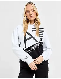 Shop Emporio Armani EA7 Women s Logo Hoodies up to 65 Off DealDoodle