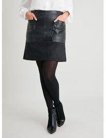 Black leather skirt tu best sale