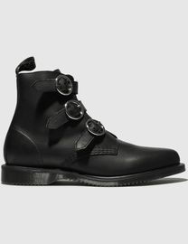 Shop Schuh Dr. Martens Women s Black Leather Boots up to 65 Off DealDoodle