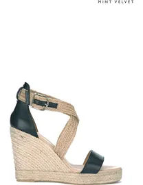 Shop Mint Velvet Women s Black Wedges up to 65 Off DealDoodle