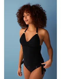 High neck fashion swimsuit tesco