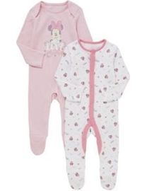 Tesco baby girl sleepsuits hotsell