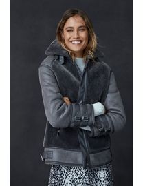 Mint velvet faux fur aviator jacket best sale