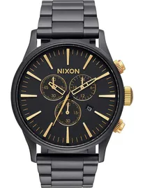 Nixon watch black rose gold hotsell