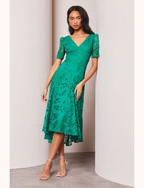 Lipsy shops dip hem dress