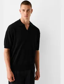 Shop Bershka Men s Short Sleeve Polo Shirts DealDoodle