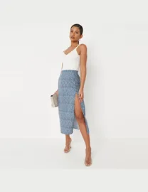 Missguided floral midi skirt best sale