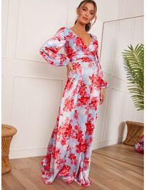 Shop Chi Chi London Women s Long Sleeve Maxi Dresses up to 70 Off DealDoodle