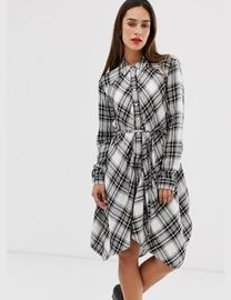 Allsaints tala plaid shirt dress hotsell