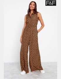 F&f denim jumpsuit on sale