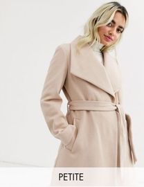 Miss selfridge petite wrap coat online