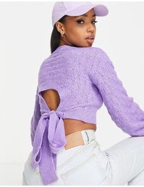 Shop Miss Selfridge Women s Lilac Jumpers up to 70 Off DealDoodle