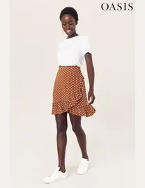 Oasis ruffle mini skirt best sale