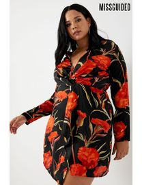 Missguided curve knot front midi shops dress