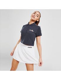 Ellesse piping crop polo shirt best sale