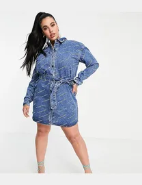 Shop Missguided Plus Size Denim Dresses up to 60 Off DealDoodle