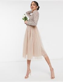 Shop Maya Women s Blush Pink Dresses up to 75 Off DealDoodle