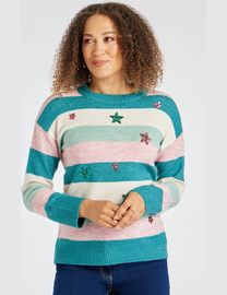 Shop Bonmarche Women s Star Jumpers up to 65 Off DealDoodle