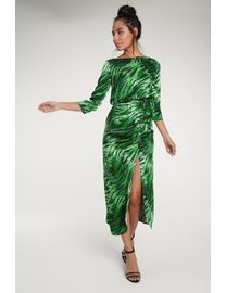 F&f green zebra dress best sale