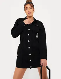 Shop I Saw It First Women s Black Denim Dresses up to 90 Off DealDoodle