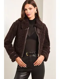 Lipsy faux leather jacket best sale