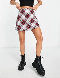 Shop Miss Selfridge Check Skirts for Women DealDoodle