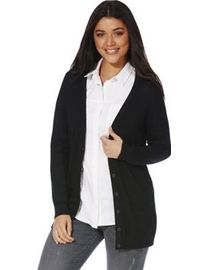 Shop F F Women s Black Cardigans DealDoodle