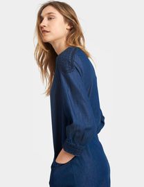 Joules sammy denim dress hotsell