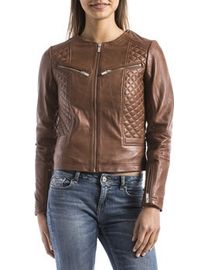 Blue wellford leather jacket best sale