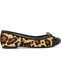 Dune leopard print ballet pumps best sale