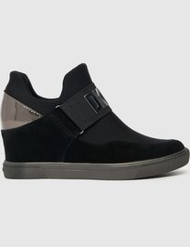 Dkny wedge fashion sneakers black