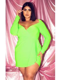 Plus neon dress best sale