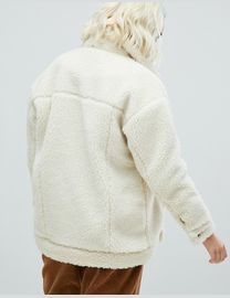 Monki teddy trucker jacket hotsell