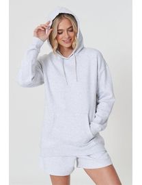 Shop I Saw It First Women s Grey Oversized Hoodies up to 80 Off DealDoodle