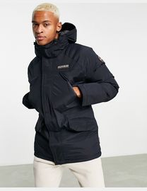 Shop Napapijri Men s Black Parka up to 65 Off DealDoodle