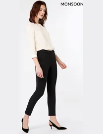 Shop Monsoon Black Trousers for Women up to 30 Off DealDoodle