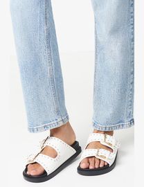 Shop Faith Women s White Sandals up to 75 Off DealDoodle