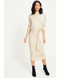 Knitted tie waist midi skirt missguided best sale