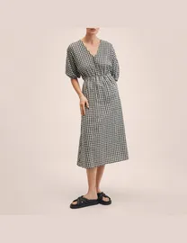 Mango checked dress best sale