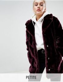 Brave soul tasmin faux fur tailored coat hotsell