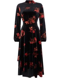 Biba saska burnout midi dress hotsell