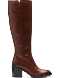 Shop Clarks Womes Brown Knee High Boots up to 75 Off DealDoodle