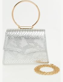 Tk maxx silver clutch bags sale