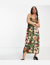 Collusion mixed print smock shops dress